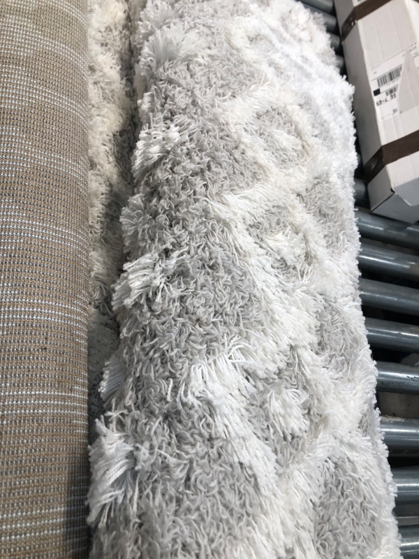 Photo 1 of 5'3"x7'3" Pinnacle Shag Global Rug Gray 
