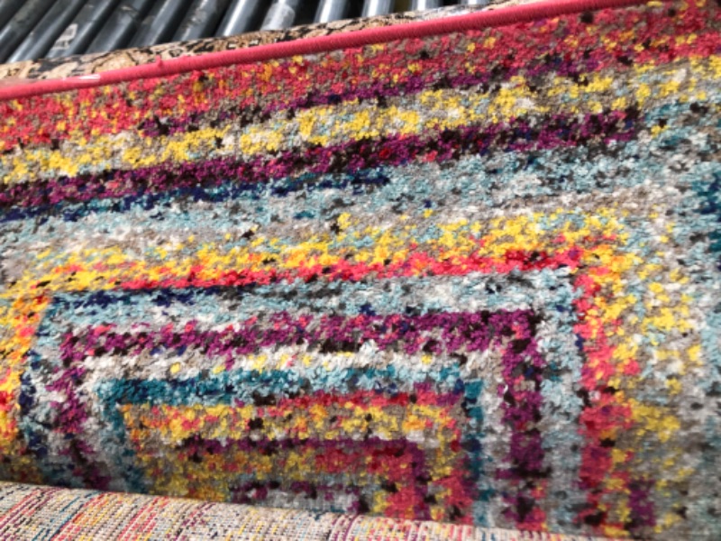 Photo 1 of 3x7,colorful runner rug clean