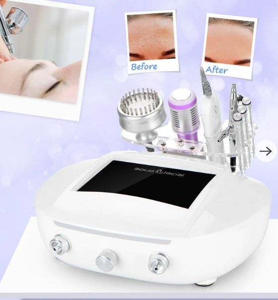 Photo 1 of Beauty Salon 5 In 1 Ultrasonic Skin Scrubber Photon Microdermabrasion Sprayer Cooling Machine
