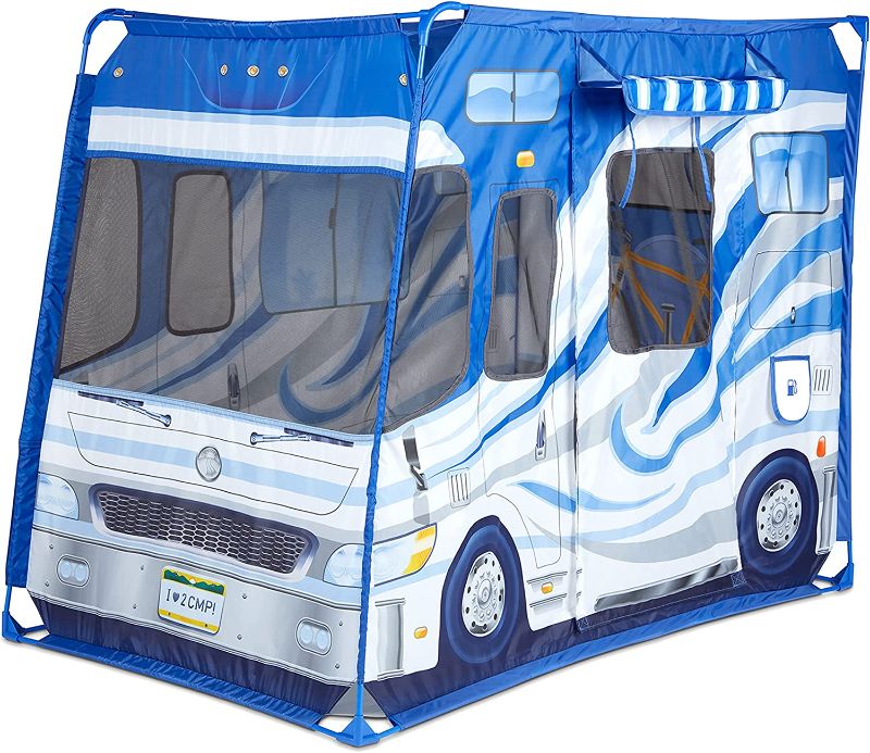 Photo 1 of Melissa & Doug Let’s Explore Camper Tent Play Set – 47” x 31” x 39” Assembled
