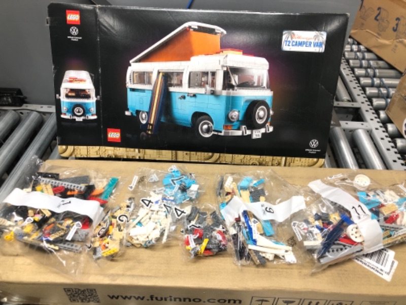 Photo 4 of LEGO Volkswagen T2 Camper Van 10279 Building Kit; Build a Displayable Model Version of The Classic Camper Van (2,207 Pieces) Frustration-Free Packaging