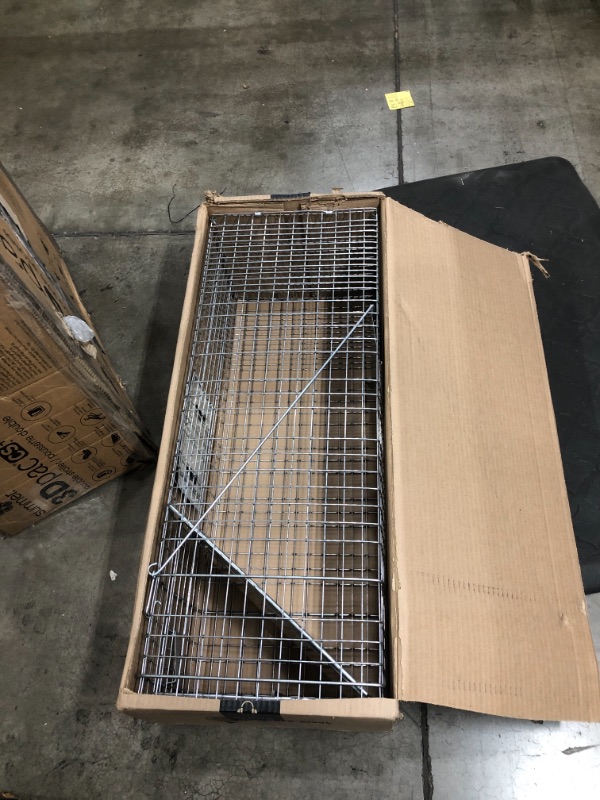 Photo 2 of Havahart 1079SR Large 1-Door Humane Catch and Release Live Animal Trap for Raccoons, Cats, Bobcats, Beavers, Small Dogs, Groundhogs, Opossums, Foxes, Armadillos, and Similar-Sized Animals