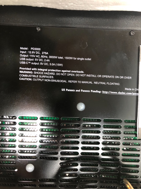 Photo 3 of PowerDrive PD3000 3000 Watt Power Inverter Features Bluetooth(R) Wireless Technology with an APP Interface for Remote Access