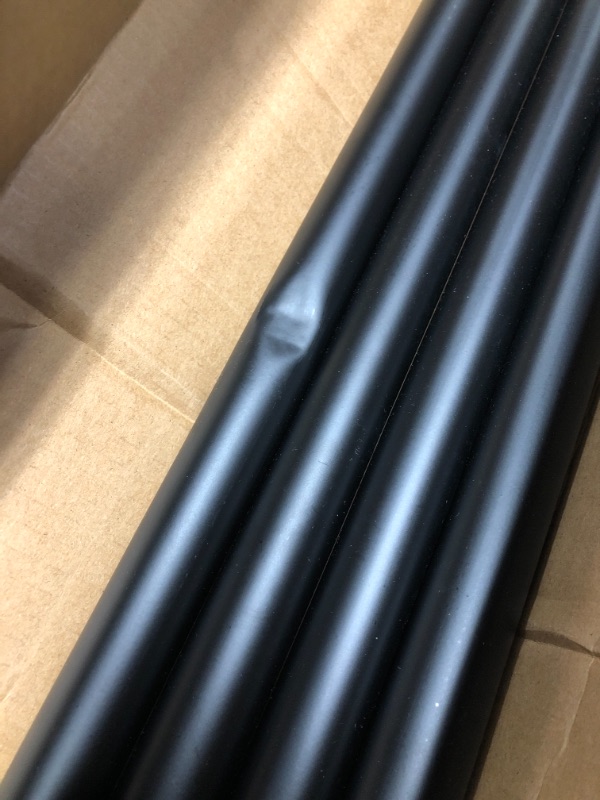 Photo 1 of 50" rods---black pipe curtain rod 4pack 50" rod