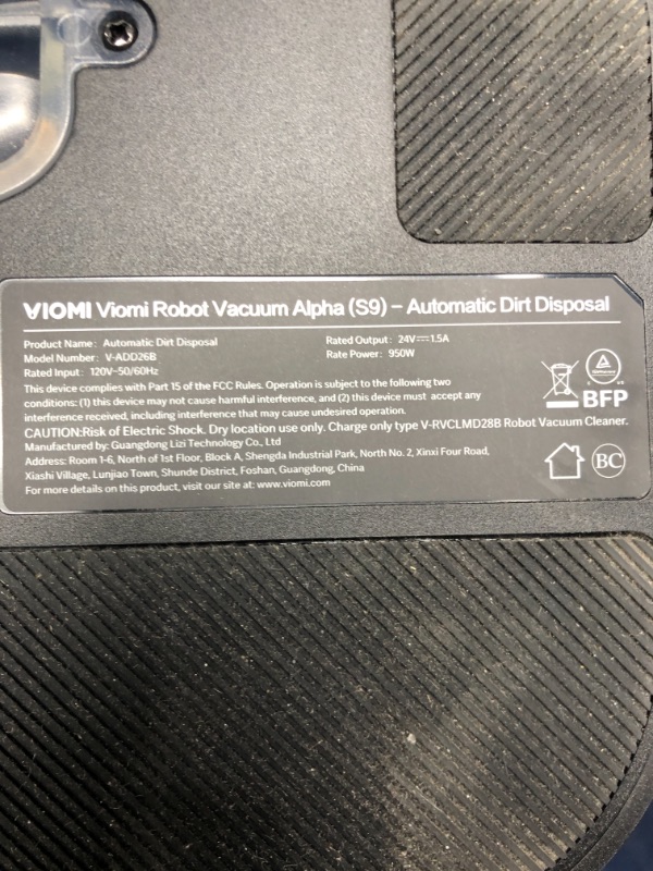 Photo 7 of *TESTED* VIOMI S9 Robot Vacuum Cleaner Self-Emptying 2700Pa, 5200mAh, 3 in 1 ( Sweep, Vacuum and Mop ), Robotic Vacuum 360° LDS Lidar, Auto Dirt Disposal, Smart Mapping, 2.4GHz Wifi & Alexa, Ideal for Pet Hair Alpha(s9)