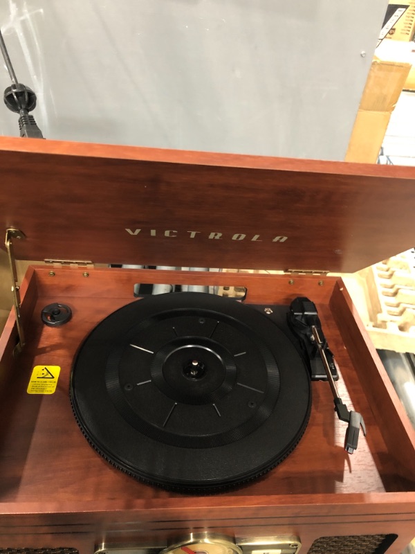 Photo 4 of Victrola Nostalgic 6-in-1 Bluetooth Record Player & Multimedia Center with Built-in Speakers *Not Turned On**