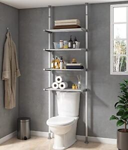 Photo 1 of ALLZONE Bathroom Storage Cabinet, Over The Toilet Shelf Organizer, 4-Tier Adjust
