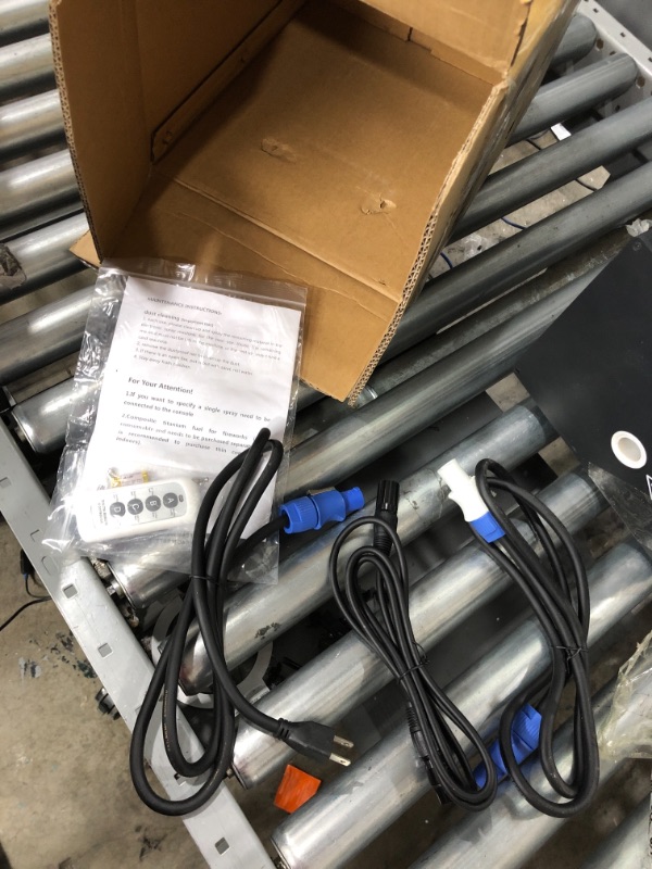 Photo 1 of VEVOR Stage Equipment Special Effect Machine, 500W Stage Lighting Effect Machine with Wireless Remote Control, Smart DMX Control Stage Equipment Beautiful Showing Machine for Wedding, Musical Show, DJ