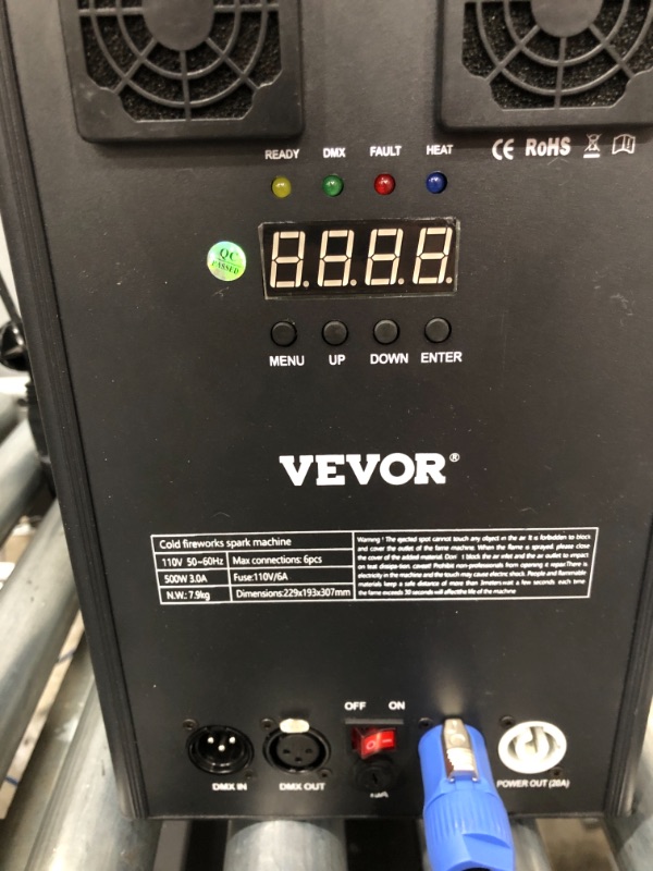 Photo 1 of VEVOR Stage Equipment Special Effect Machine, 500W Stage Lighting Effect Machine with Wireless Remote Control, Smart DMX Control Stage Equipment Beautiful Showing Machine for Wedding, Musical Show, DJ