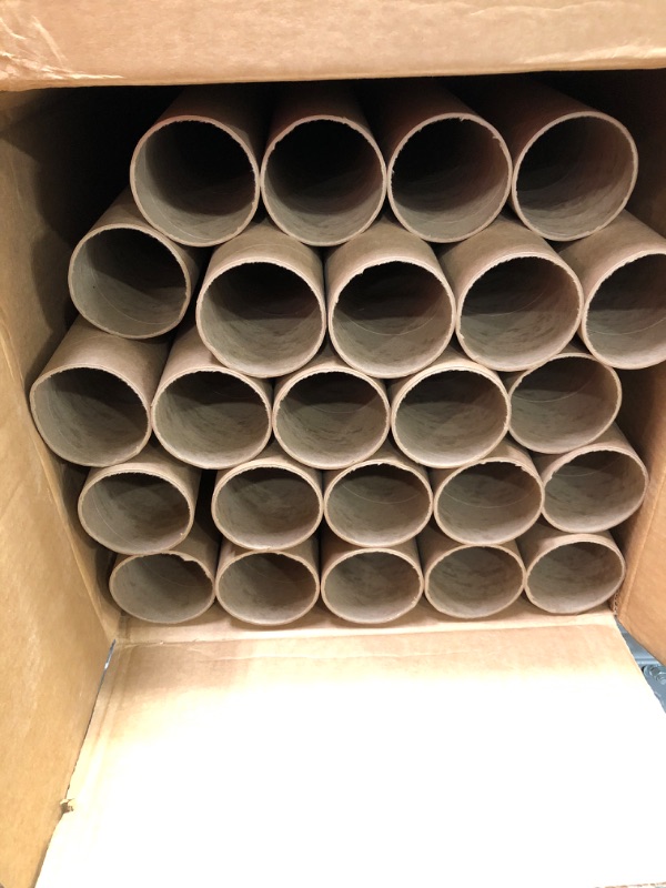 Photo 1 of Aviditi P3030K Mailing Tubes with Caps, 3" x 30", Kraft (Pack of 24)