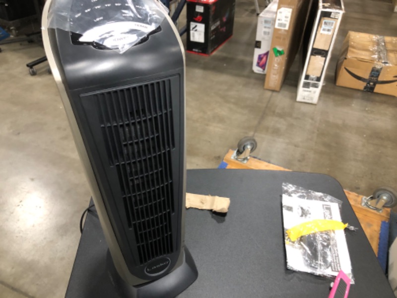 Photo 3 of **TESTED** Lasko Products Lasko 1500 Watt 2 Speed Ceramic Oscillating Tower Heater with Remote