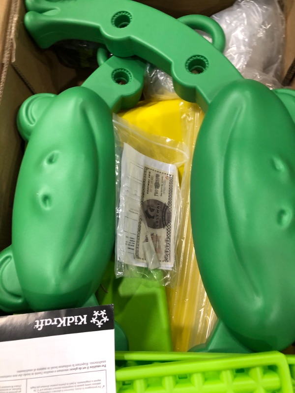Photo 1 of KidKraft Hop & Slide Frog Toddler Climber for Gross Motor Skills, Gift for Ages 1.5 - 3 , Green