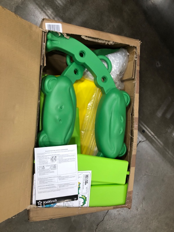Photo 1 of KidKraft Hop & Slide Frog Toddler Climber for Gross Motor Skills, Gift for Ages 1.5 - 3 , Green
