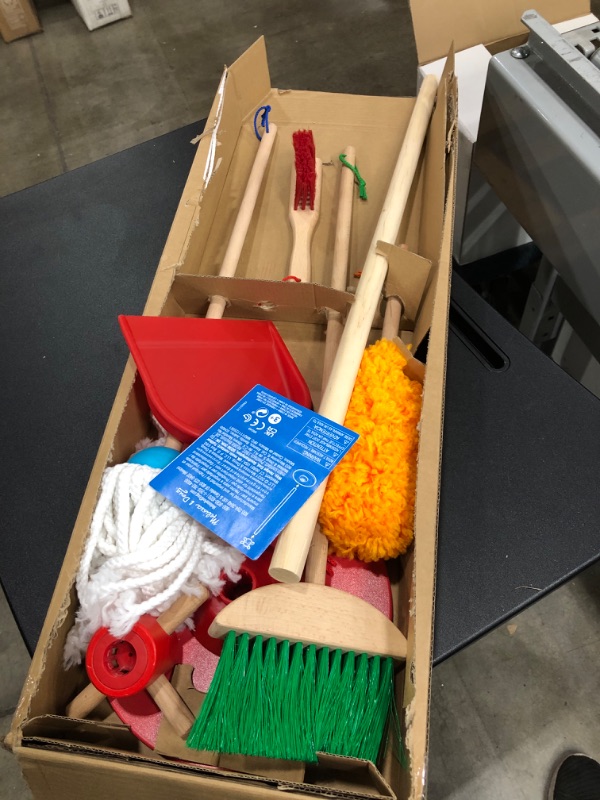 Photo 2 of Melissa & Doug Let's Play House Dust! Sweep! Mop! 6 Piece Pretend Play Set - Toddler Toy Cleaning Set, Pretend Home Cleaning Play Set, Kids Broom And Mop Set For Ages 3+ Frustration-Free Packaging