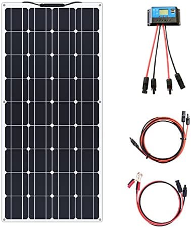 Photo 1 of 100w 12v Flexible Solar Panel Kit 100 Watt 18v Solar Module 10A Charge Controller for Caravan Boat RV Trailer 12v Battery Power Charging
2pack