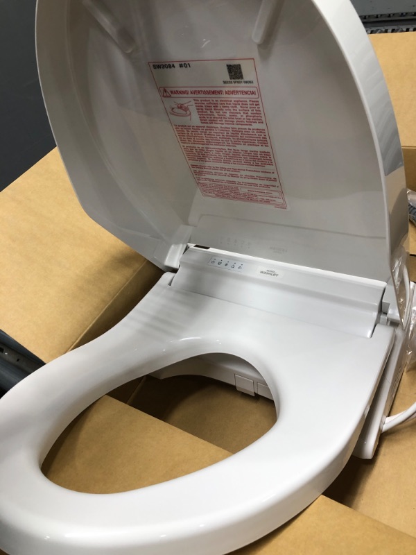 Photo 3 of *** TESTED*** TOTO SW3084#01 WASHLET C5 Electronic Bidet Toilet Seat with PREMIST and EWATER+ Wand Cleaning, Elongated, Cotton White C5 Elongated Cotton White