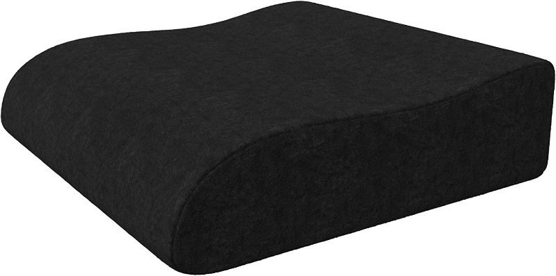 Photo 1 of bonmedico Orthopedic Booster Seat Cushion - 18 x 13 x 3.1 Plush Memory Foam Raiser Chair Cushions for Height Boost, Travel and Work - Padded Foam Support Pillow for Office, Car, Home and Wheelchair
