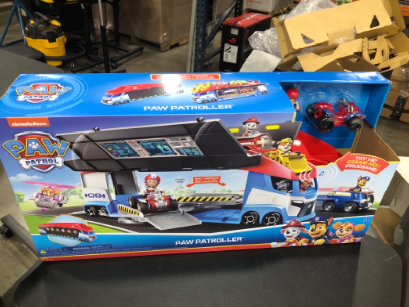 Photo 2 of Paw Patrol, Transforming PAW Patroller with Dual Vehicle Launchers, Ryder Action Figure and ATV Toy Car, Kids Toys for Ages 3 and up Standard Packaging