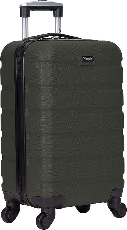 Photo 1 of Wrangler Hardside Carry-On Spinner Luggage, Deep Depth, 20-Inch
