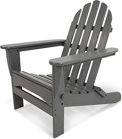 Photo 1 of POLYWOOD AD5030GY Classic Folding Adirondack, Slate Grey
