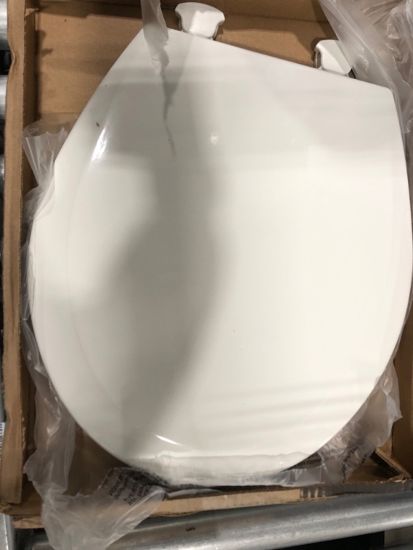 Photo 2 of BEMIS Lift-Off Round Closed Front Toilet Seat in White