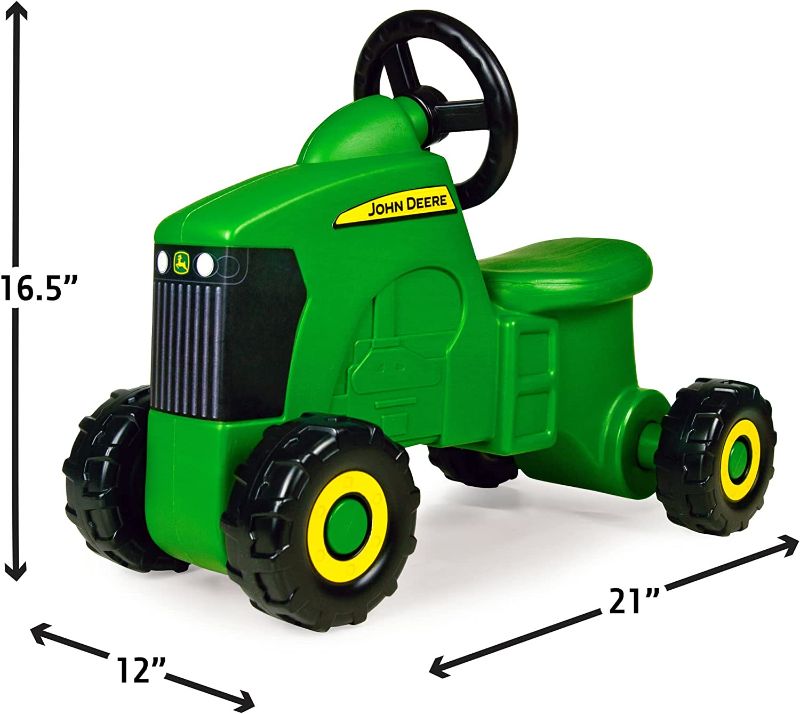 Photo 1 of John Deere Ride On Toys Sit 'N Scoot Activity Tractor for Kids Aged 18 Months to 3 Years, Green
