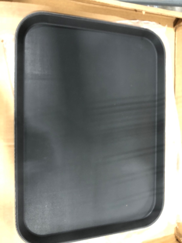 Photo 2 of G.E.T. NS-1622-BK Black 16 inch x 22 inch Serving Tray