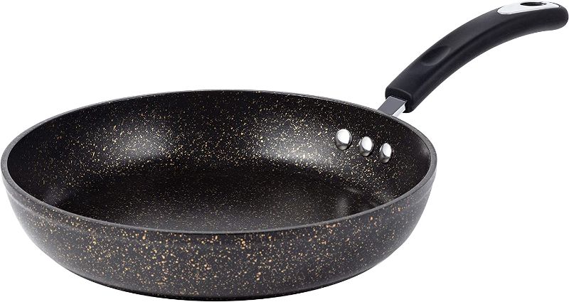 Photo 1 of 12" Stone Earth Frying Pan by Ozeri, with 100% APEO & PFOA-Free Stone-Derived Non-Stick Coating from Germany, Obsidian Gold
