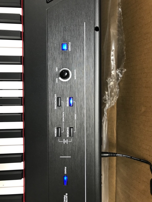 Photo 3 of Alesis Recital – 88 Key Digital Piano Keyboard with Semi Weighted Keys, 2x20W Speakers, 5 Voices, Split, Layer and Lesson Mode, FX and Piano Lessons Recital Piano Only