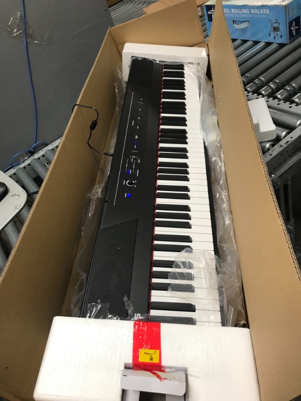 Photo 2 of Alesis Recital – 88 Key Digital Piano Keyboard with Semi Weighted Keys, 2x20W Speakers, 5 Voices, Split, Layer and Lesson Mode, FX and Piano Lessons Recital Piano Only