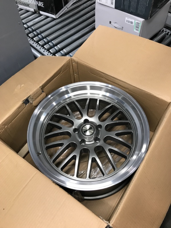 Photo 1 of Ridler Custom Wheels 607 Grey W/MACHINED Lip Wheel with Alloy Steel (20 x 10. inches /5 x 83 mm, 0 mm Offset)
