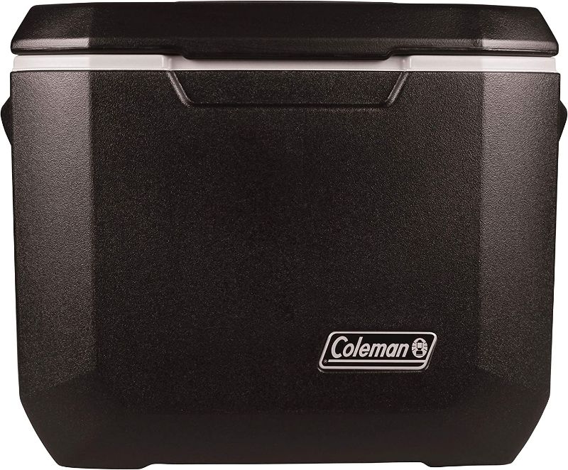 Photo 1 of Coleman Rolling Cooler | 50 Quart Xtreme 5 Day Cooler with Wheels | Wheeled Hard Cooler Keeps Ice Up to 5 Days, Black
