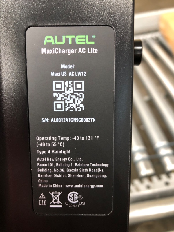 Photo 5 of Autel Home Smart Electric Vehicle (EV) Charger up to 50Amp, 240V, Indoor/Outdoor Car Charging Station with Level 2, Wi-Fi and Bluetooth Enabled EVSE, 25-Foot Cable
