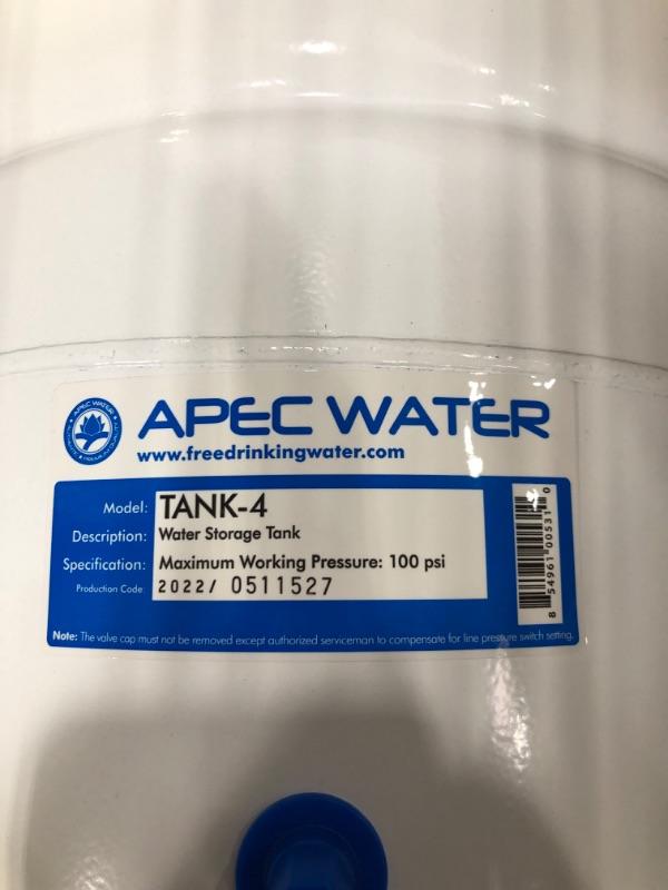 Photo 9 of APEC Water Systems ROES-50 Essence Series Top Tier 5-Stage Certified Ultra Safe Reverse Osmosis Drinking Water Filter System , White
