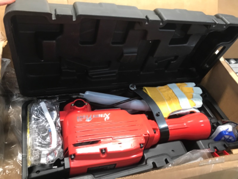 Photo 2 of XtremepowerUS 2200Watt Heavy Duty Electric Demolition Jack hammer Concrete Breaker W/Case, Gloves
