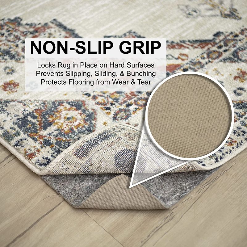 Photo 3 of 
Mohawk Home 10' x 13' Non Slip Rug Pad Gripper 1/4 Thick Dual Surface Felt + Rubber Gripper - Safe for All Floors
