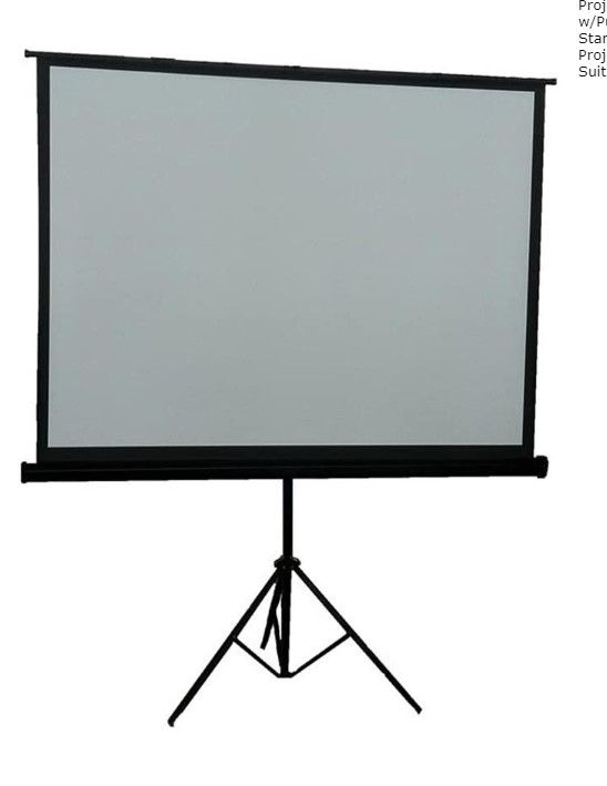 Photo 1 of  STOCK Photo Projection Screen (05358), w/Pull Up Foldable Tripod