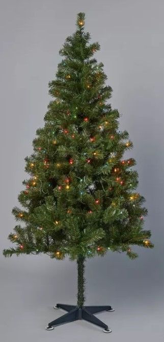 Photo 1 of 6' Pre-Lit Alberta Spruce Artificial Christmas Tree Multicolor Lights - Wondershop™

