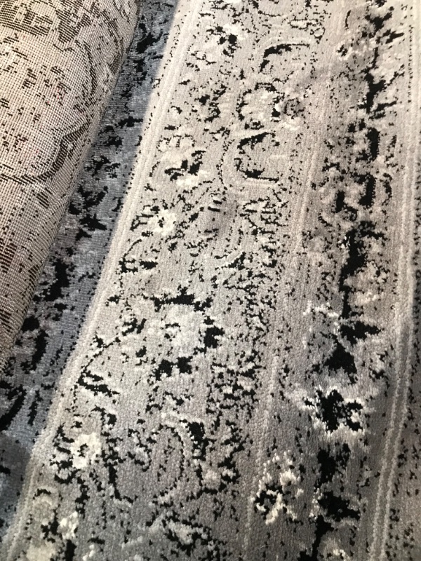 Photo 1 of 3212 Distressed Silver 8x10 Area Rug Carpet Large 8'x10'
