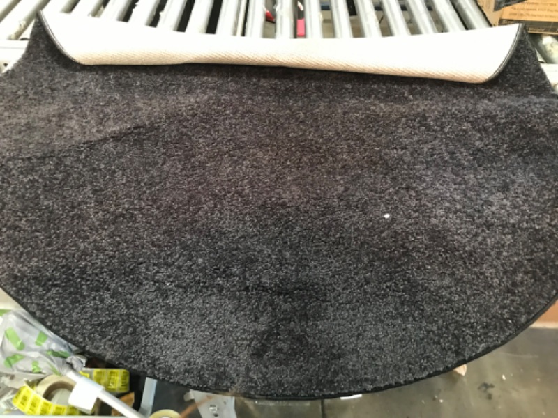 Photo 1 of 45 inch round Black Area Rug 