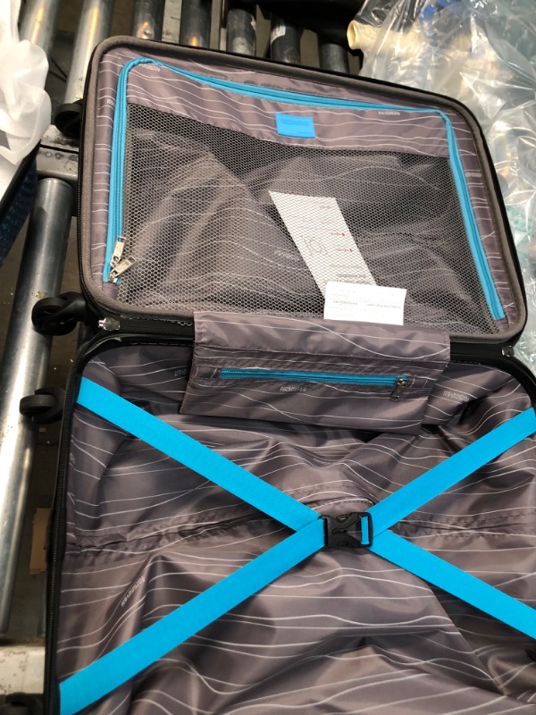 Photo 1 of American Tourister Moonlight Hardside Expandable Luggage with Spinner Wheels, Blue Dots, 2-Piece Set (21/24) 2-Piece Set (21/24) Blue Dots