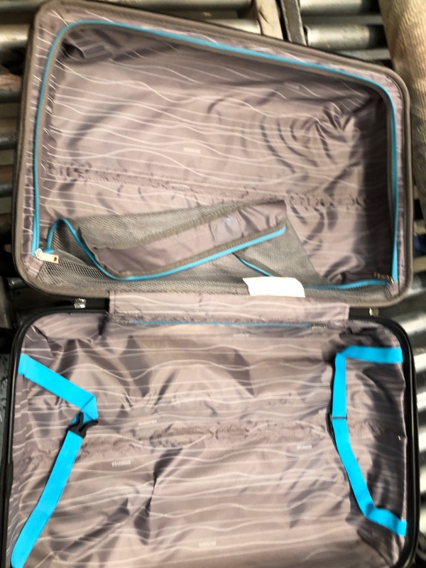 Photo 1 of American Tourister Moonlight Hardside Expandable Luggage with Spinner Wheels, Blue Dots, 2-Piece Set (21/24) 2-Piece Set (21/24) Blue Dots
