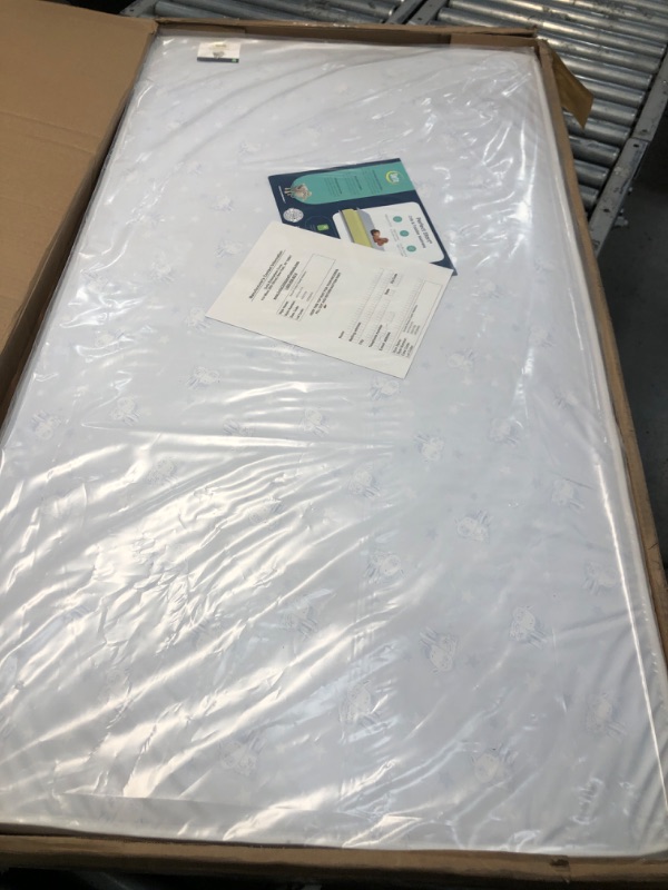 Photo 1 of Serta Perfect Start Fiber Core Standard Crib and Toddler Mattress | Waterproof | Lightweight | GREENGUARD Gold Certified (Natural/Non-Toxic)