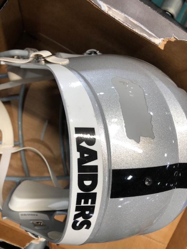 Photo 4 of **PAINTED CHIPPED** Riddell NFL Full Size Replica Speed Helmet No Team One Size