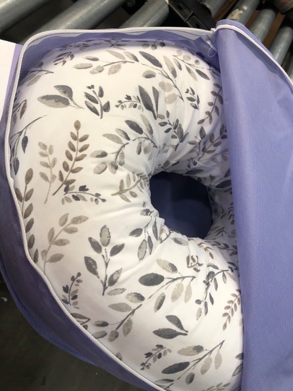 Photo 2 of Boppy Original Feeding and Infant Support Pillow - Gray Taupe Leaves

