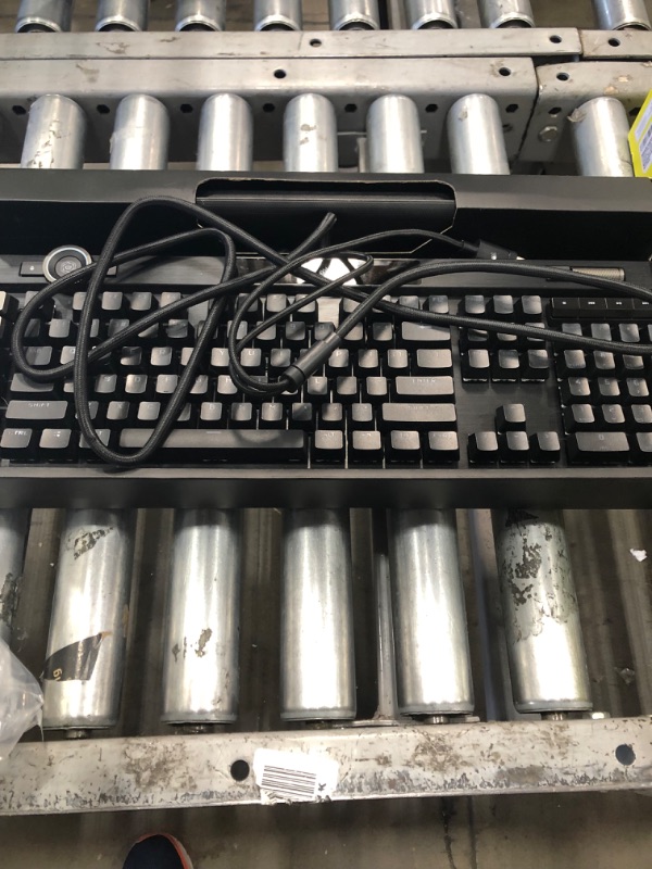 Photo 2 of Corsair K100 RGB Optical-Mechanical Gaming Keyboard - Corsair OPX RGB Optical-Mechanical Keyswitches - AXON Hyper-Processing Technology for 4X Faster Throughput - 44-Zone RGB LightEdge Optical Gaming Keyboard