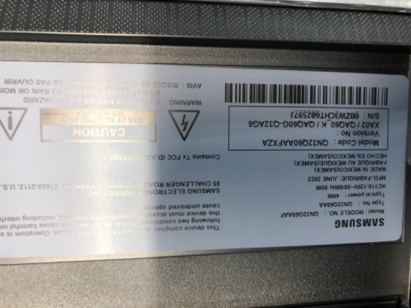 Photo 1 of SAMSUNG 32-Inch Class QLED Q60A Series - 4K UHD Dual LED Quantum HDR Smart TV with Alexa Built-in (QN32Q60AAFXZA, 2021 Model)
