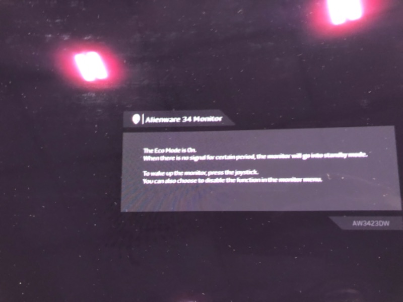 Photo 2 of Alienware 34 Inch Curved PC Gaming Monitor, 3440 x 1440p Resolution, Quantum Dot OLED 175Hz, 1800R Curvature, True 1ms GTG, 1,000,000:1 Contrast Ratio, 1.07 Billion Colors, AW3423DW - Lunar Light
