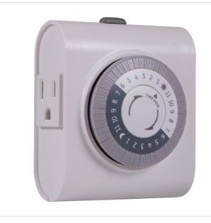 Photo 1 of GE 24-Hour Heavy Duty Indoor Plug-in Timer 2-Outlets 15075
