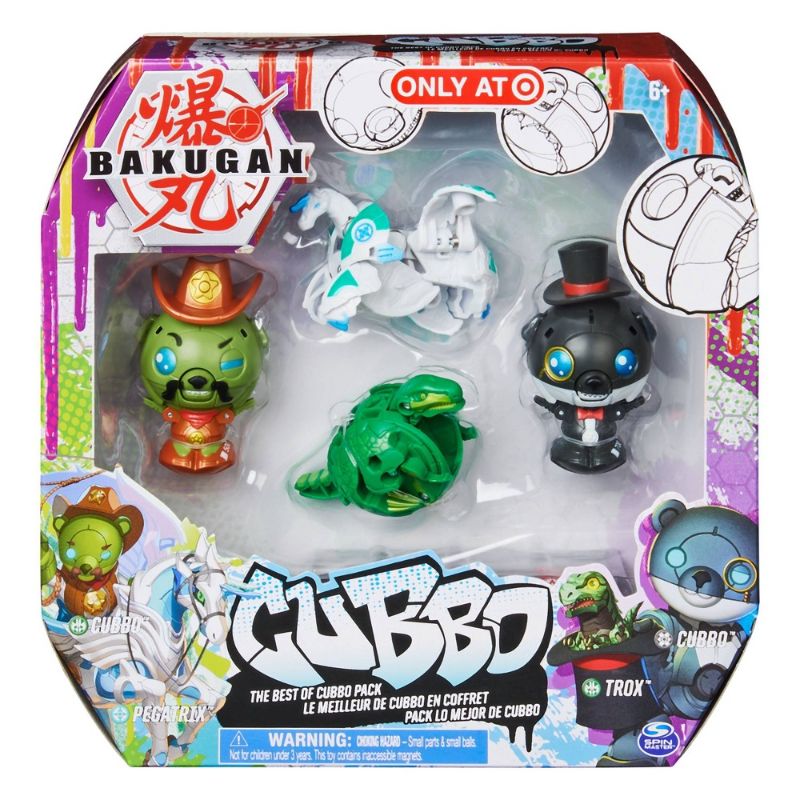 Photo 1 of Bakugan Battle Planet the Best of Cubbo Figure 4-Pack (Cubbo Pegatrix Cubbo Trox)
